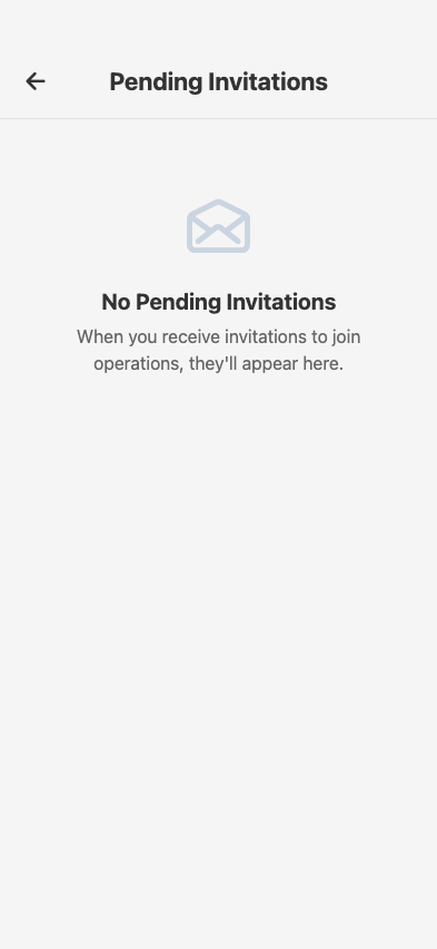 Pending Invitations list — invitations awaiting recipient acceptance, with resend and cancel actions